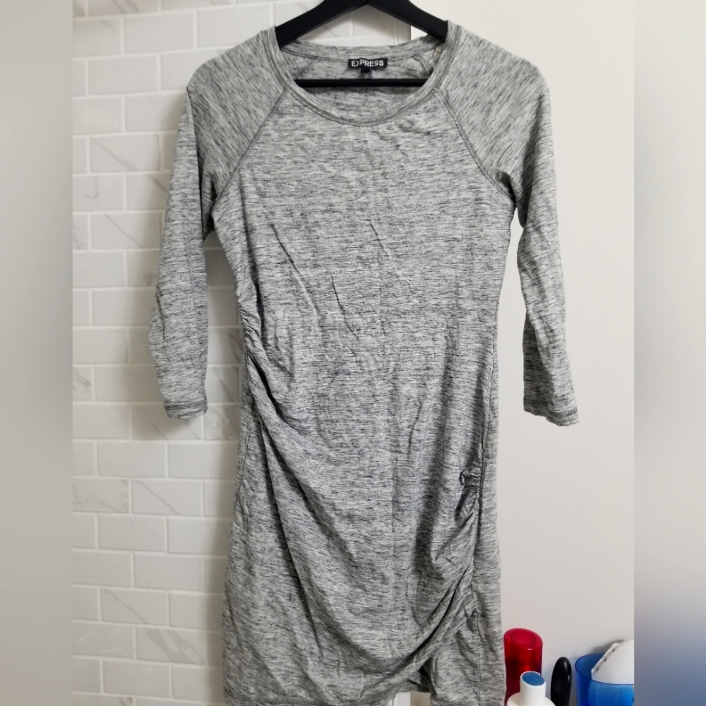 Forever 21 gray cotton bodycon dress